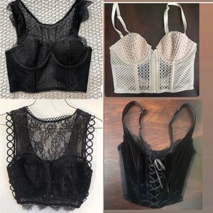 4 tops! Victoria’s Secret corset tops bundle !!!